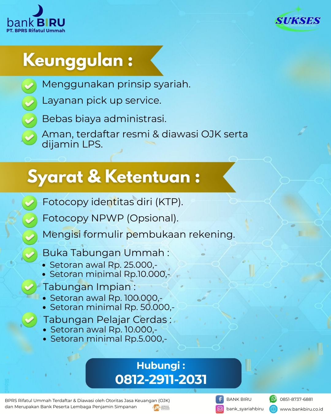 Bank Biru - Sukses Melesat